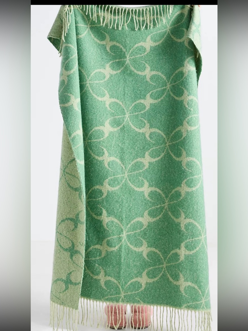 Maeve Green Icon Woven Throw-Blanket